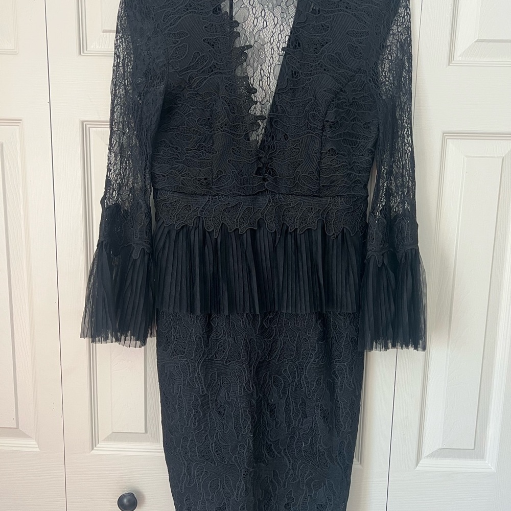 Elegant Black Lace Dress